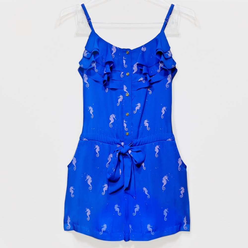 Blue Seahorse Romper by L’Amour Nanette